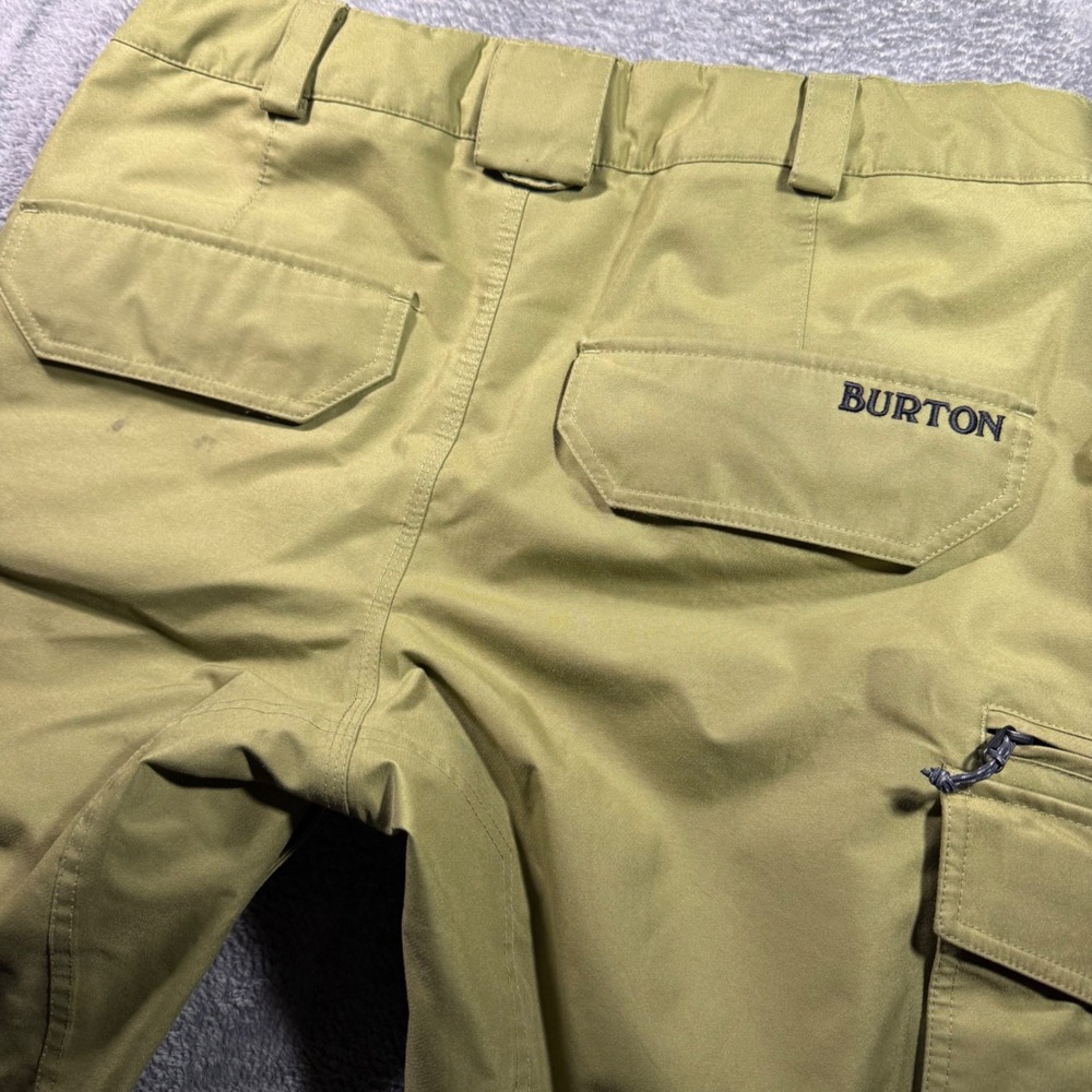 Burton Living Lining Cargo Snowboard Pants Mens Large Olive Green RN87380 - Picture 3 of 8